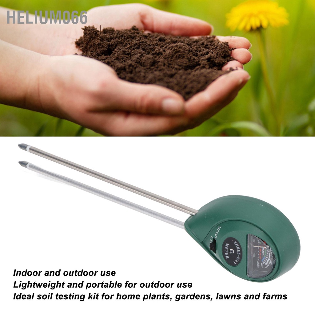 Dụng cụ đo ph/ độ ẩm/ ánh sáng 3 trong 1