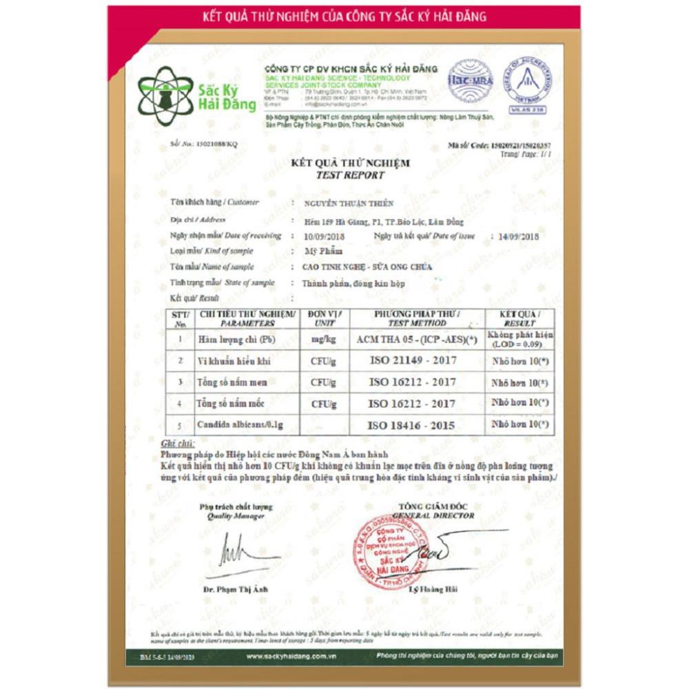 Mặt nạ dưỡng Cám tinh nghệ