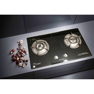 Bếp gas âm đôi mặt kính capri cr-217kt