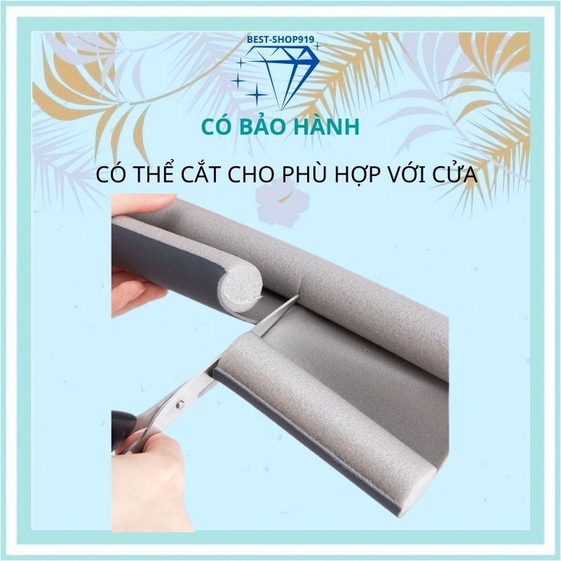 Thanh Nẹp Xốp Chặn Khe Cửa Ron Đệm Cửa Chống Ồn Chống Thoát Hơi Máy Lạnh Chống Bụi Ngăn Côn Trùng