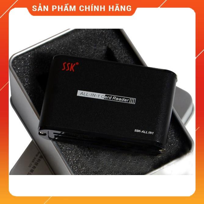 Đầu đọc thẻ nhớ CF/XD/ MS/ Micro SD/ M2/SD/MMC chính hãng SSK dailyphukien