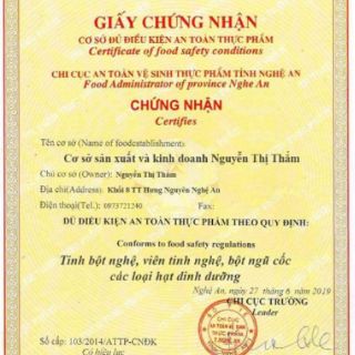 500G Tinh bột nghệ Nghệ An Cô Thắm ( tinh bột nghệ nguyên chất )