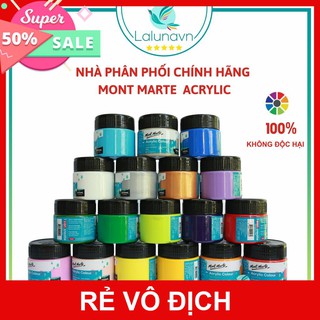 [HD]Màu acrylic 3D Mont Marte cao cấp của ÚC 100ml, màu nước , sơn acrylic vẽ áo,vẽ tượng, giày,gỗ, tranh tường- HDAO
