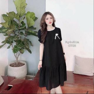 Váy nơ ngực ren đuôi cá