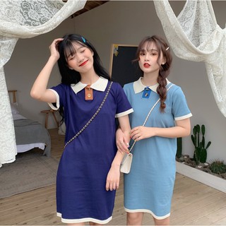 Đầm Len Dệt Kim Cổ Polo