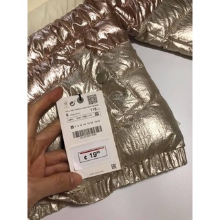 Áo phao metallic bé gái dư xịn