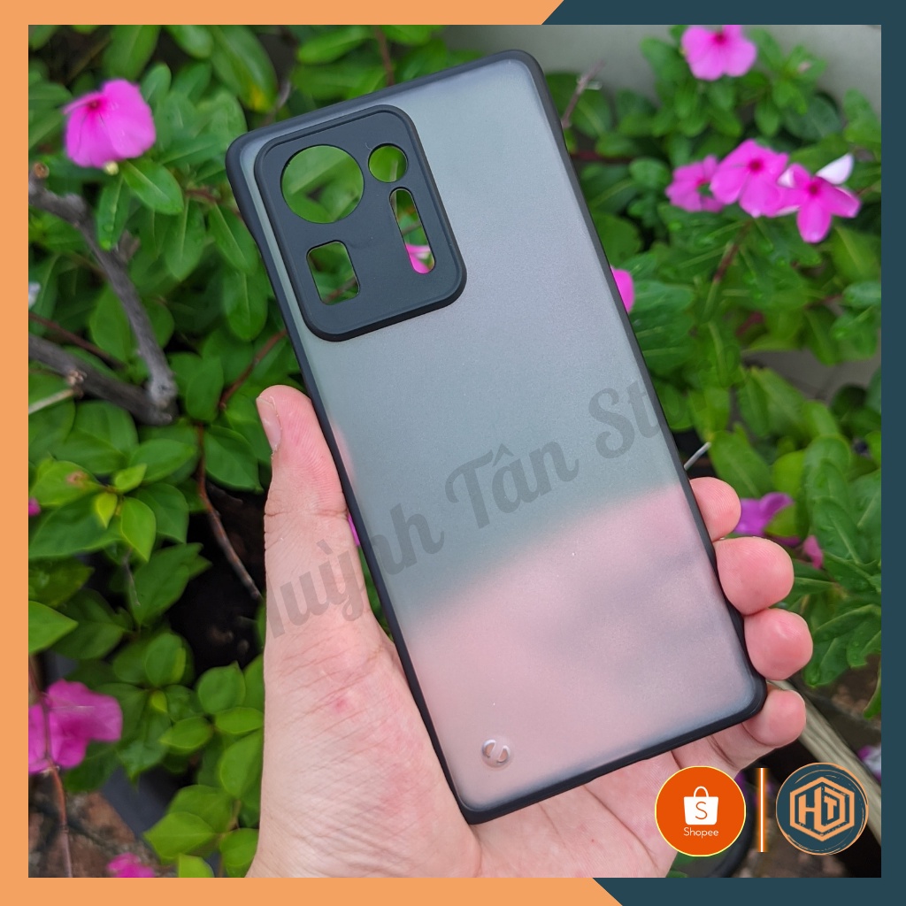 Ốp lưng Xiaomi mi 13 pro 12 12X Mi 11 Ultra Mi 11 Mi 11 Pro Mi 12 Pro nửa cạnh bảo vệ camera chống bám vân tay