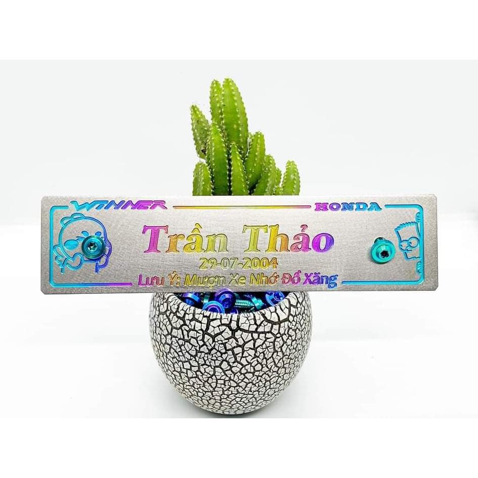 Khắc bảng tên Titan 3D theo yêu cầu