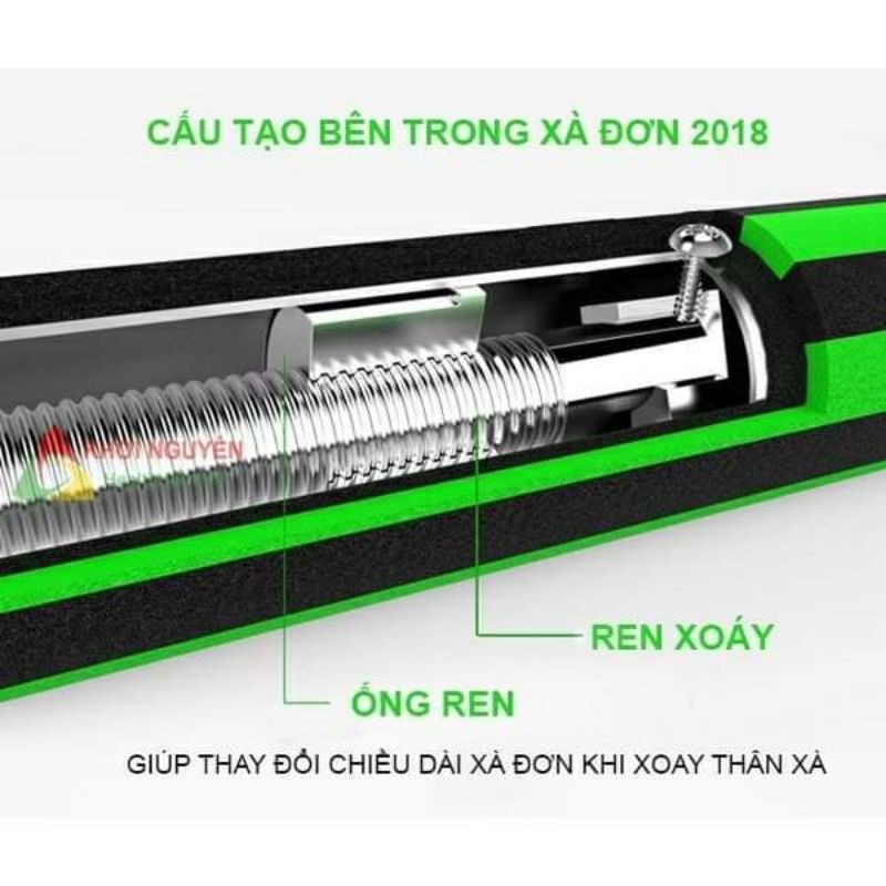 Xà đơn treo tường điều chỉnh 2019 60-100cm chống xoay cao cấp