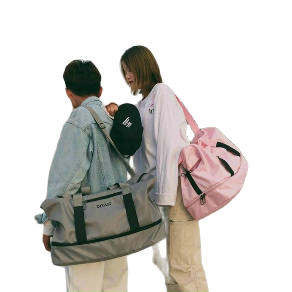 Túi xách du lịch cỡ đại vải bố Kích thước 60 x 37cm có thể mở rộng khóa đáy để tăng chiều cao