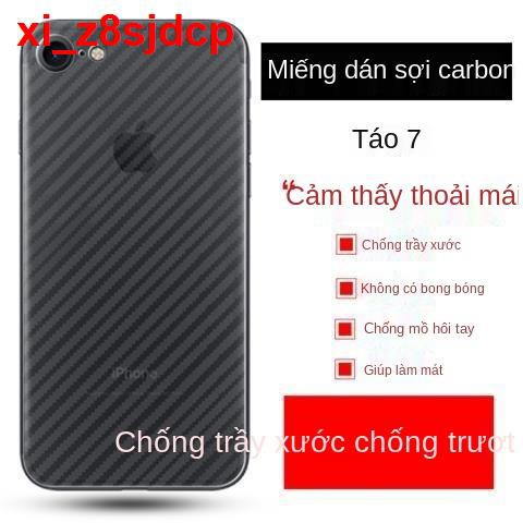 iPhone 7 Dán lưng phim iPhone7Plus vân carbon, chống xước, bảo vệ mặt trong suốt