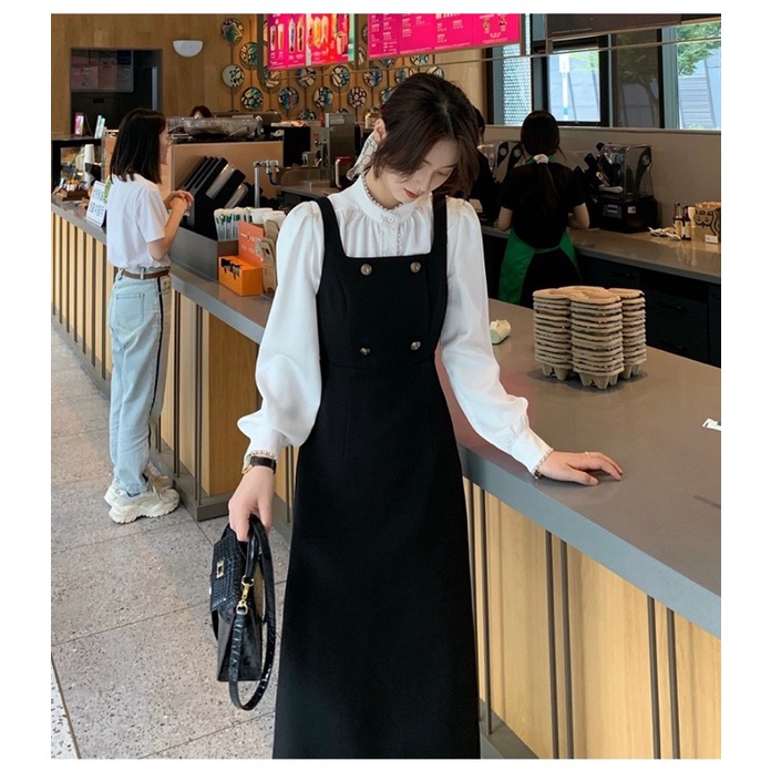 Set Yếm LUCY_set áo váy công sở phù hợp đi làm đi chơi (có bán rời)