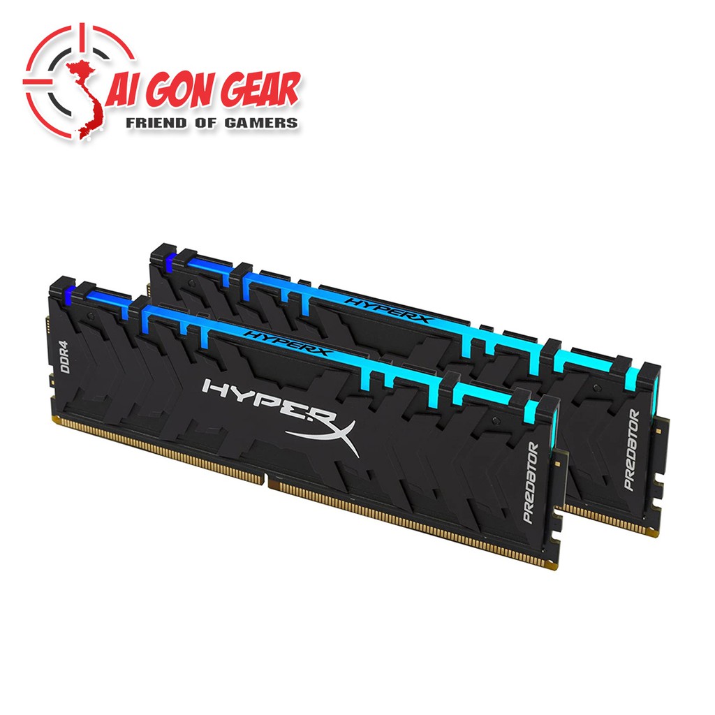 Ram máy tính Kingston DDR4 CL16 DIMM XMP HyperX Predator RGB 8GB / 16GB / 32GB bus 3200 - HX432C16PB3AK2