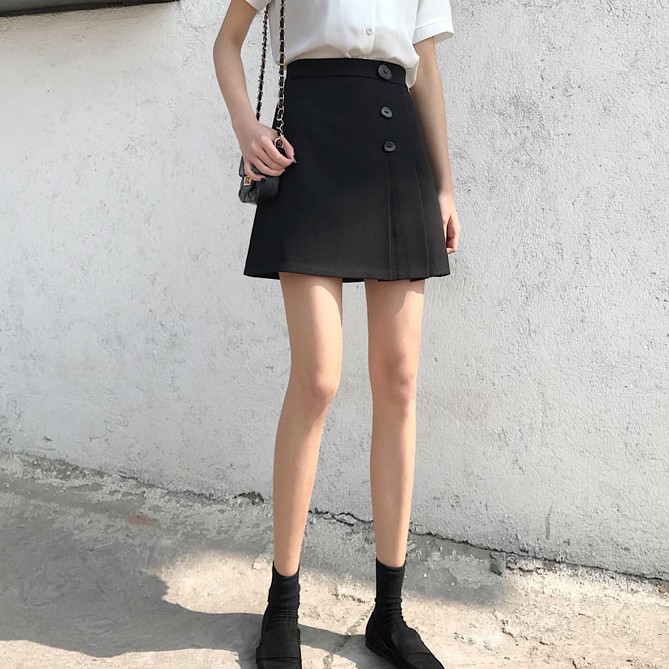 Váy ngắn lưng cao thời trang Hàn Quốc | BigBuy360 - bigbuy360.vn