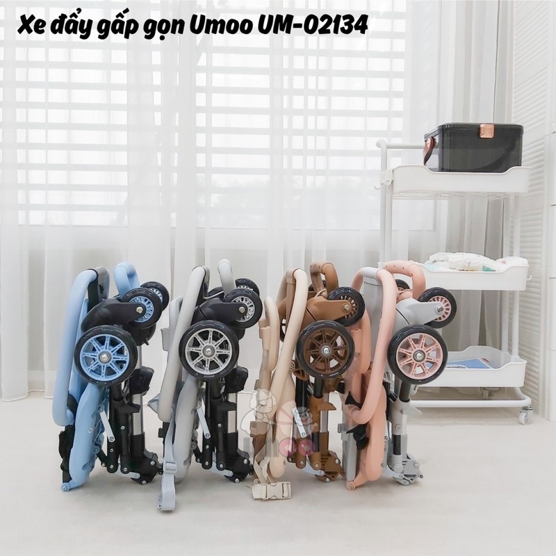 Xe đẩy gấp gọn Umoo UM-02134, thiết kế nhỏ gọn, màu sắc tươi sáng,an toàn,tiện lợi