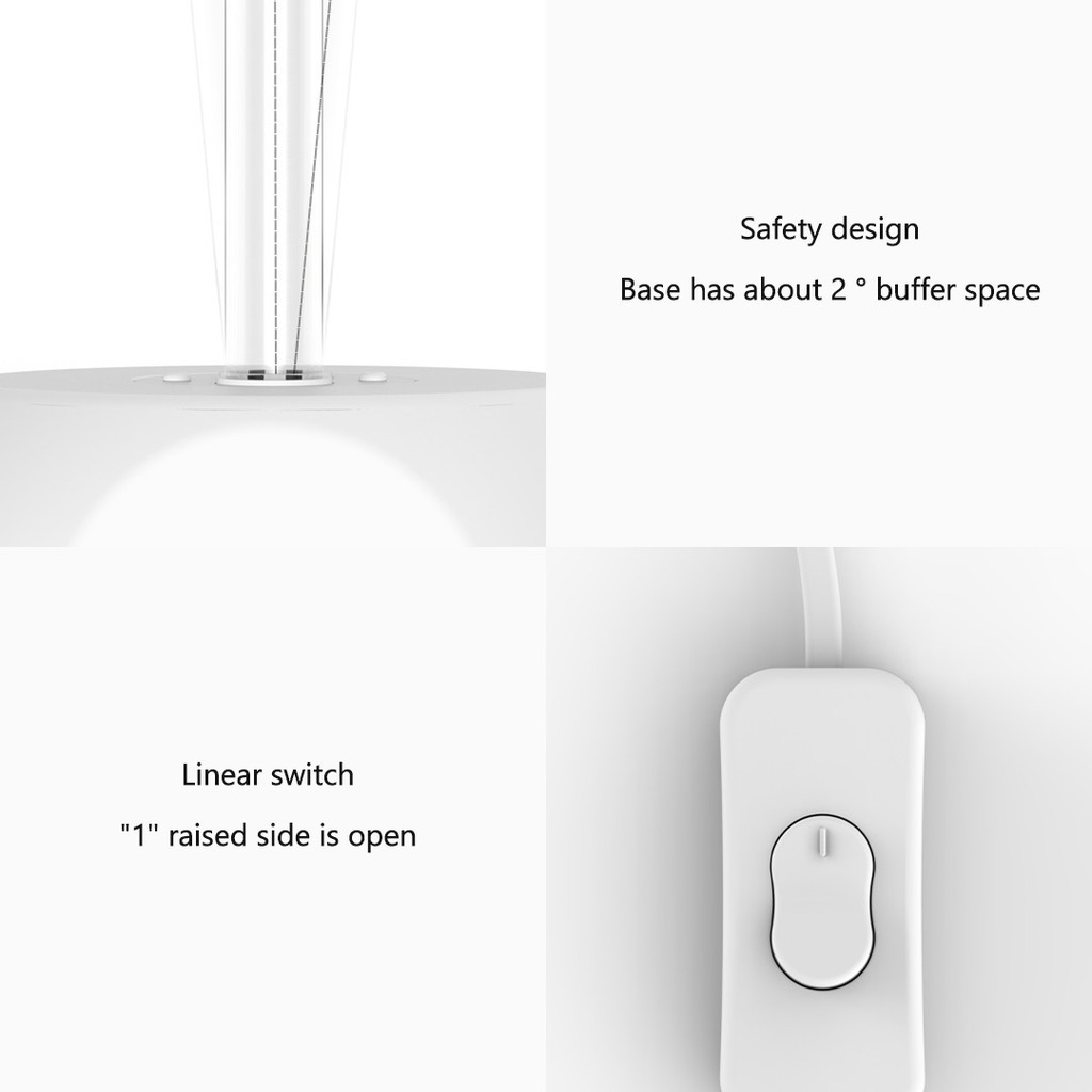 ❣Đèn khử trùng Xiaomi Huayi 38W UV Ozone 360 độ cho gia đình