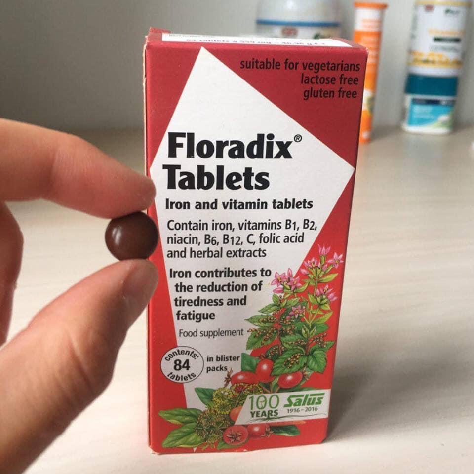Sắt viên hữu cơ từ rau củ Floradix  - hộp 126 viên