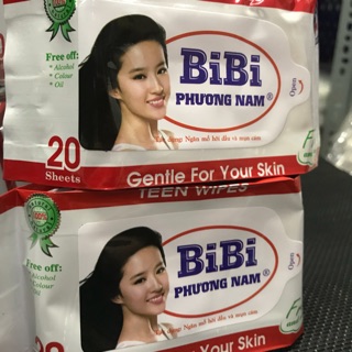 combo 12 gói Khăn ướt bỏ túi teen gói 20 tờ