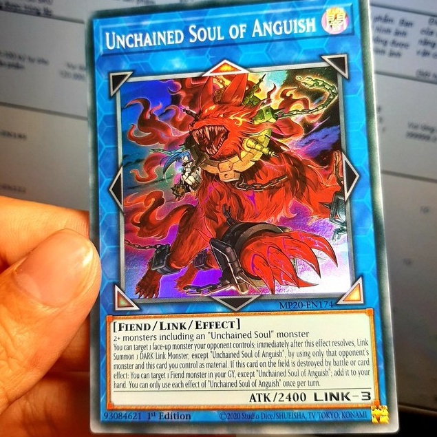 THẺ BÀI YUGIOH Unchained Soul of Anguish - MP20-EN174 - Super Rare 1st Edition