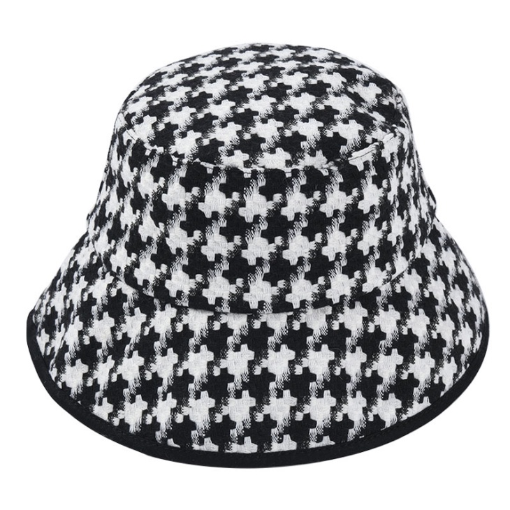 Mũ bucket nữ chất tweet cotton mũ bucket nữ họa tiết houndstooth phong cách SAIGON HAT