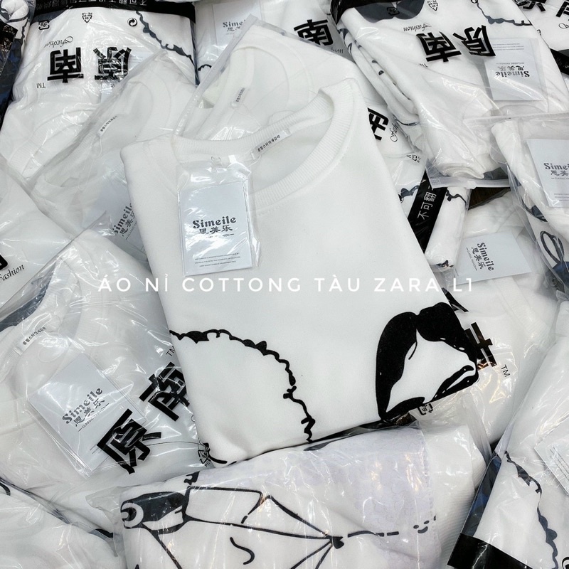 Áo nỉ cô gái form rộng tay bồng | BigBuy360 - bigbuy360.vn