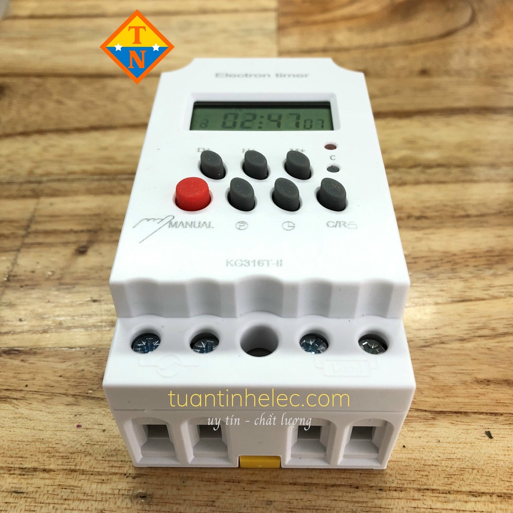 Timer hẹn giờ điện tử KG316T-II/25A/220Vac- bộ hẹn giờ tự động có khóa phím