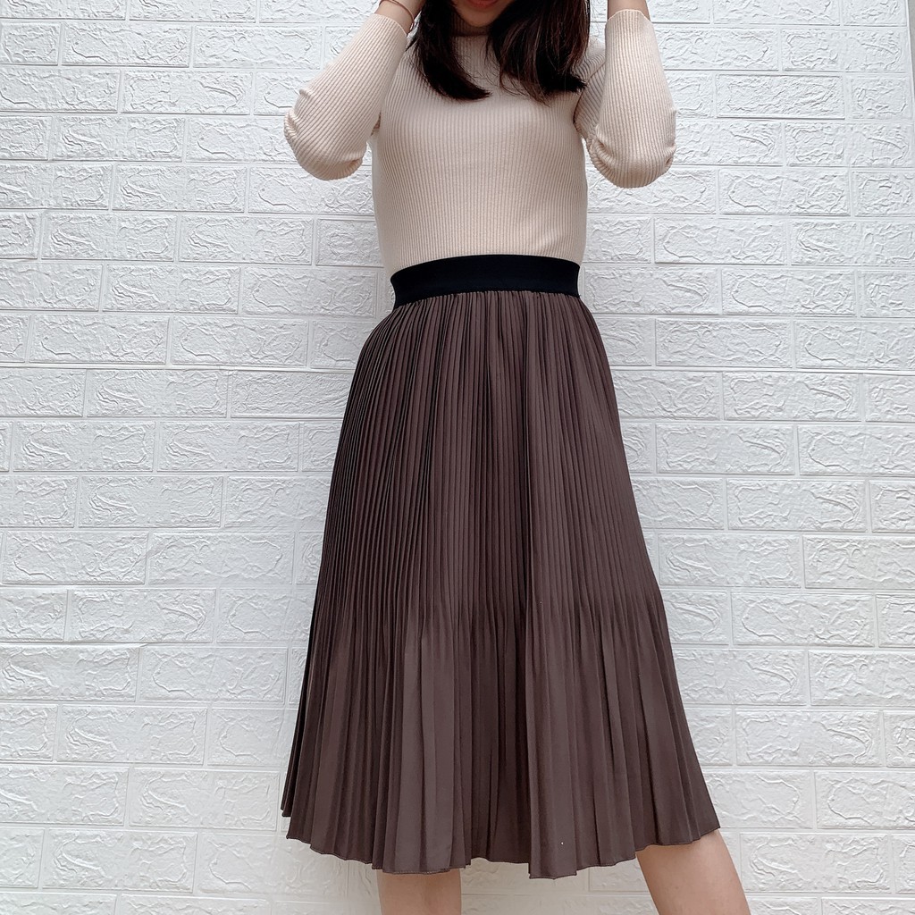 Chân váy dài xếp ly công sở sang trọng lịch sự hàng quảng châu cao cấp - CV308 | BigBuy360 - bigbuy360.vn