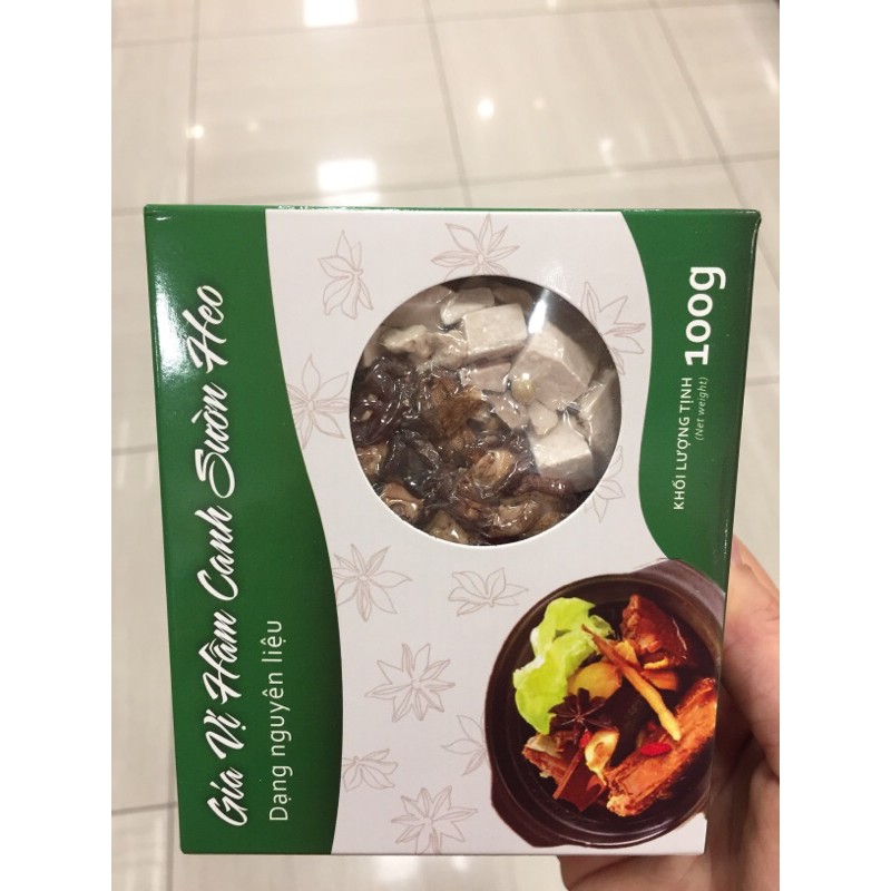 Canh tiềm gà/ gà hạt sen/ sườn heo  Hồng Hùng Tuấn gói 100g