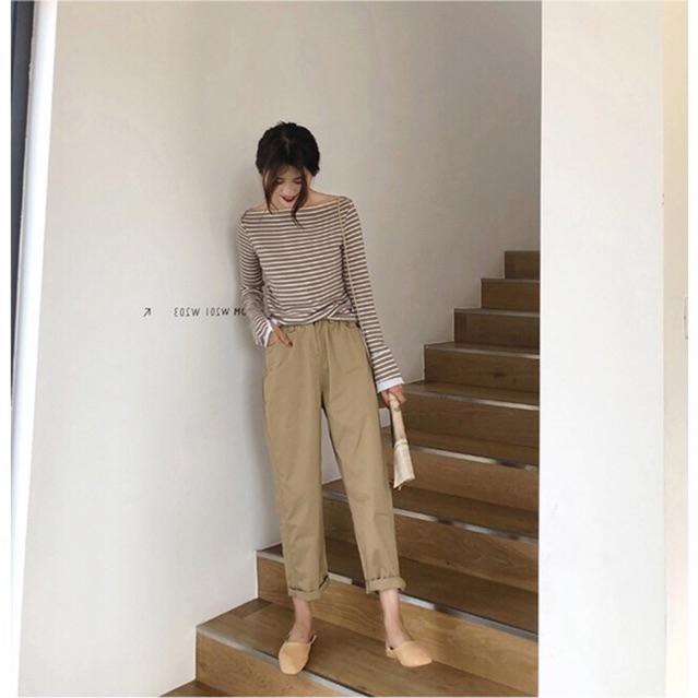 [ Mã FADIRECT20 giảm 20K đơn 150K] Quần Kaki Culottes Ống Rộng Cực Hot MS077 | BigBuy360 - bigbuy360.vn