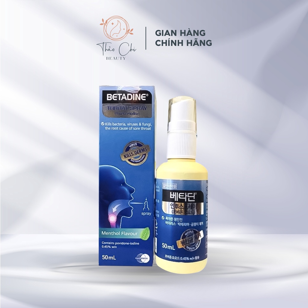 Xịt họng betadine Hàn Quốc 50ml TCSK02