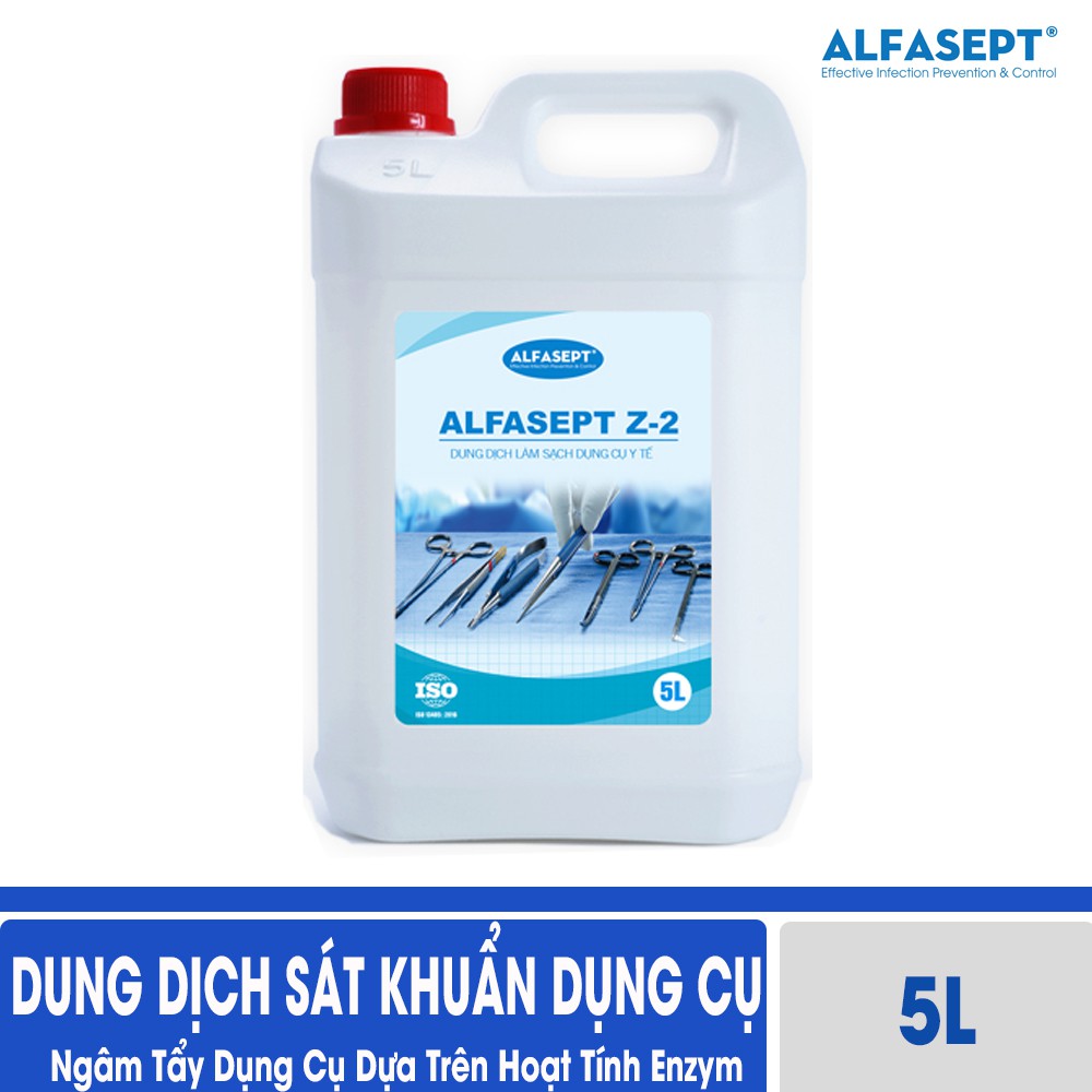 Dung Dịch Sát Khuẩn Dụng Cụ Alfasept Z-2 (Ngâm Tẩy Dụng Cụ Dựa Trên Hoạt Tính Enzym)