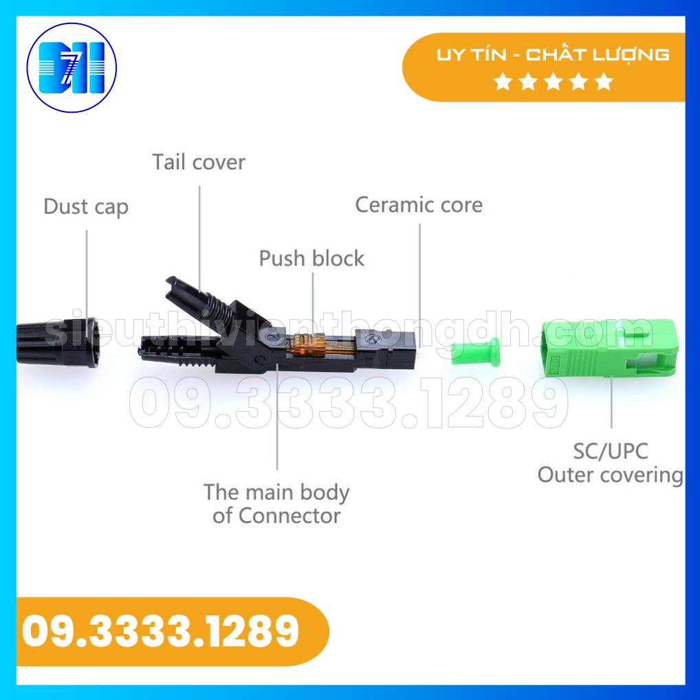 Đầu nối quang nhanh Fast Connector chuẩn SC/APC  Rệp quang  Chất lượng