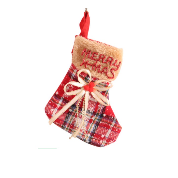 Vớ  Merry XMas Hiện Đại  VO04 Treo Trang trí Cây Thông, Trang Trí Noel Giáng Sinh