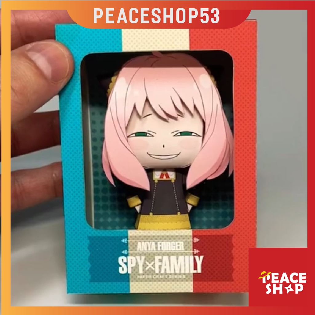 Mô hình giấy Anya Forger Anime Spy X Familiy + Kit hộp trang trí TS39