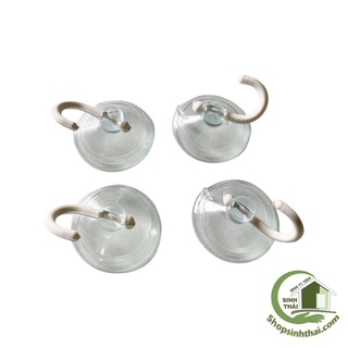 Hít kính treo đồ - móc treo tường kính - móc treo đồ dán kính - Bịch 10 cái
