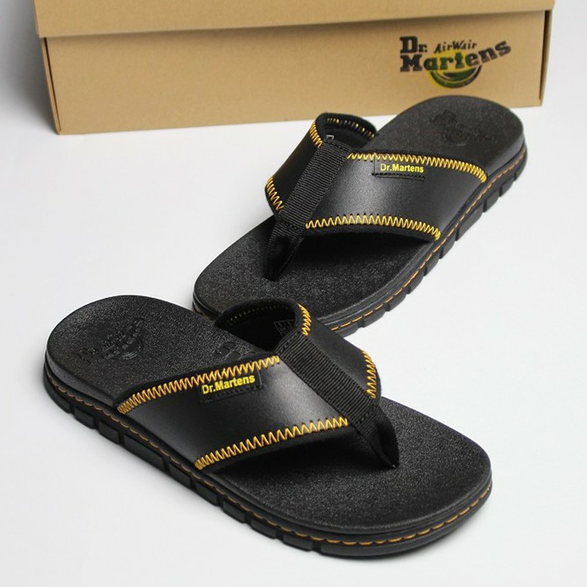 Dép Da Nam Quai Kẹp Dép Dr Martens Athens Thong Thailan Full Hộp 65Dr6