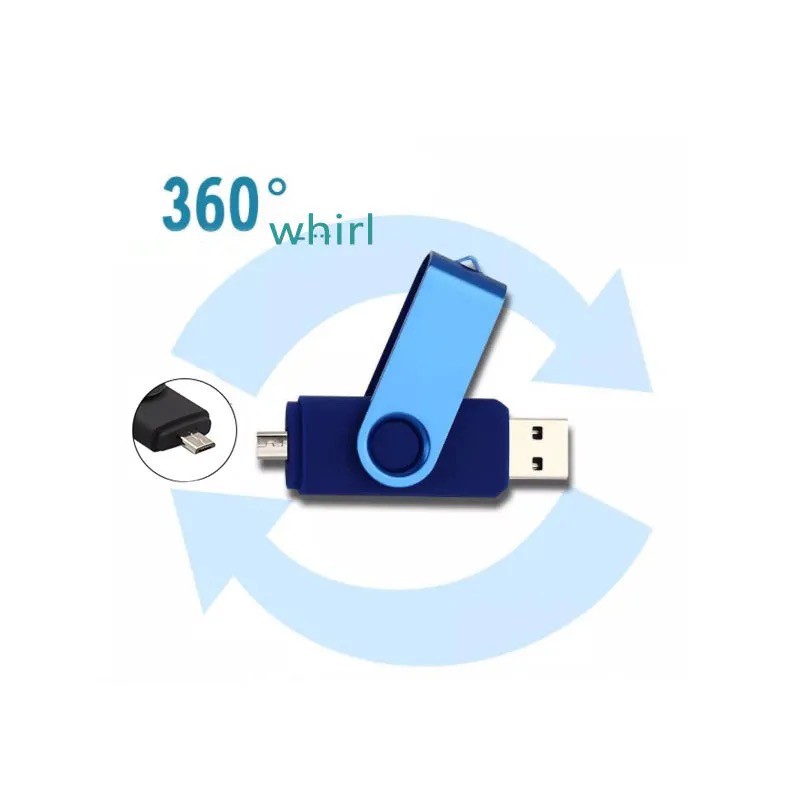 2 cổng USB OTG Flash Drive 8GB 16GB 32GB 64GB 128GB PC Android Điện thoại Pendrive USB 2.0 for Samsung Vivo Oppo