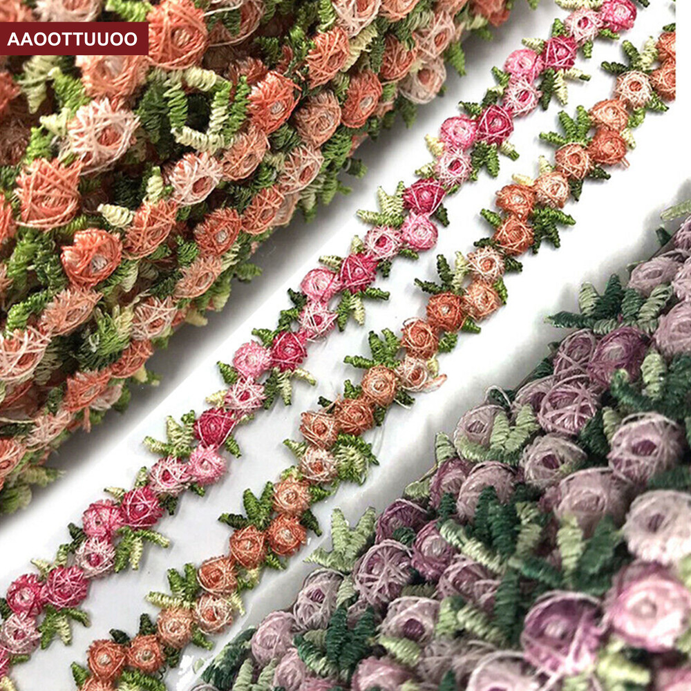 Cuộn dây ren hoa thêu thủ công trang trí cho đầm tiệc cưới đa năng