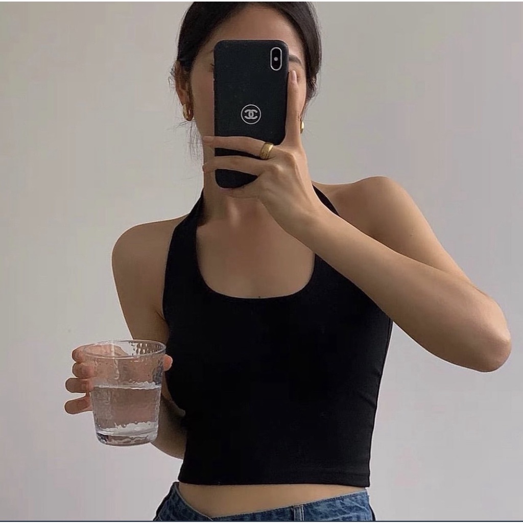 [Ảnh thật/Video] Áo yếm kèm đệm  - 29feb.closet - A39