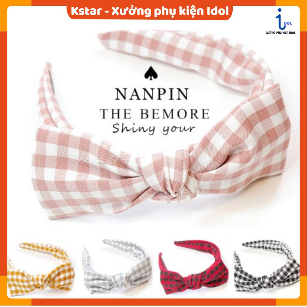 Cài tóc sọc ca rô