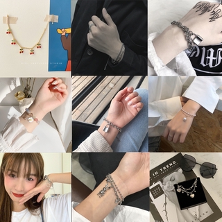  Vòng Đeo Tay Hợp Kim Thiết Kế Đơn Giản Phong Cách Hàn Quốc Thời Trang Cho Cặp Đôi