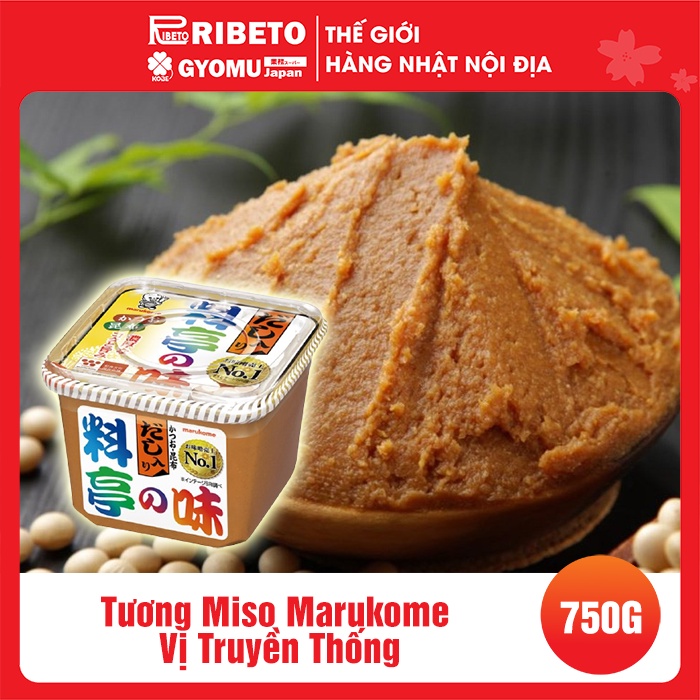 Tương Miso Marukome vị truyền thống 750g Hàng nội đia Nhật Bản