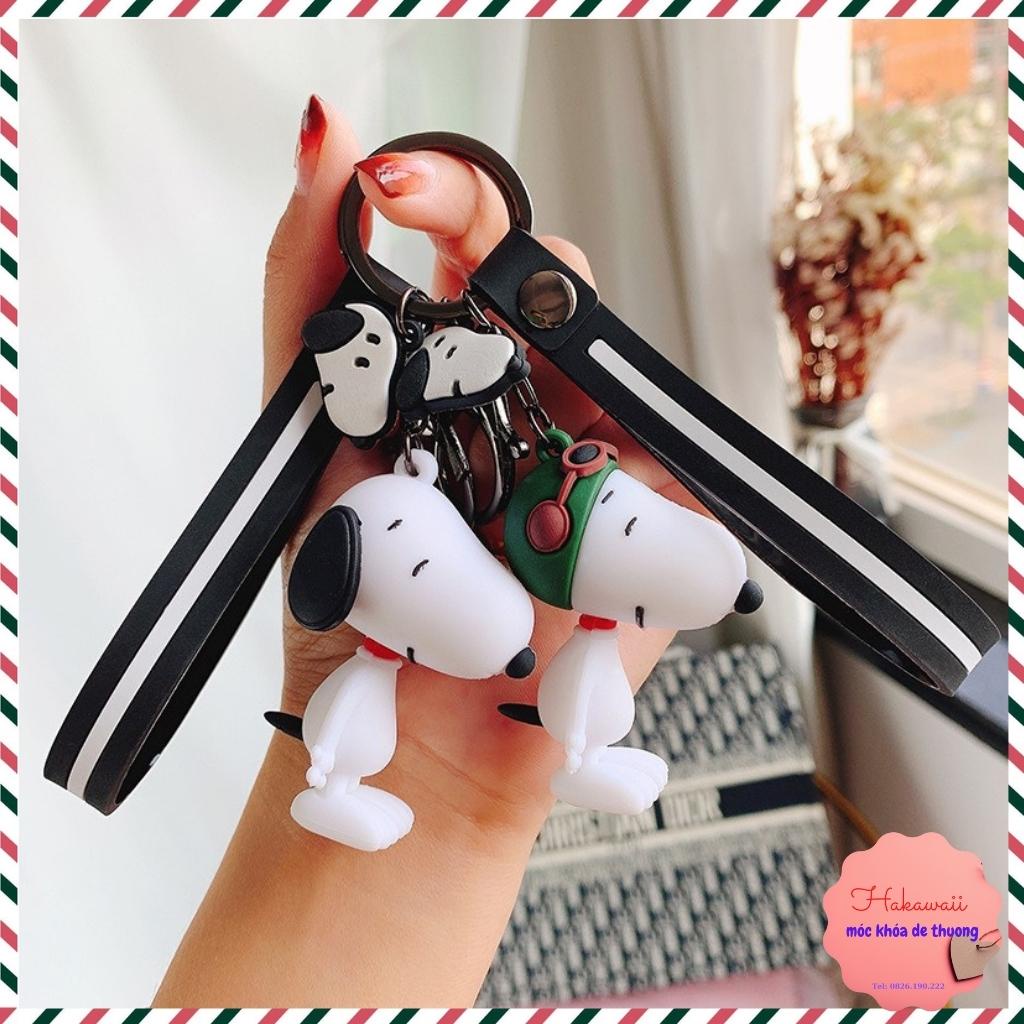 Móc khoá snoopy, móc khóa cute dùng làm móc chìa khóa ô tô xe máy (Có sẳn)