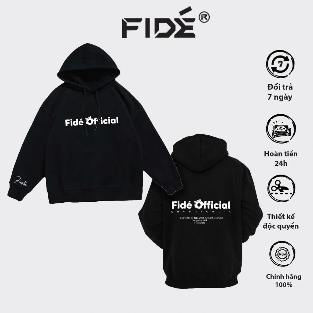 Áo Khoác Hoodie unisex nam nữ Signature Cotton oversize form rộng ulzzang BAE FIDE OFFICIAL