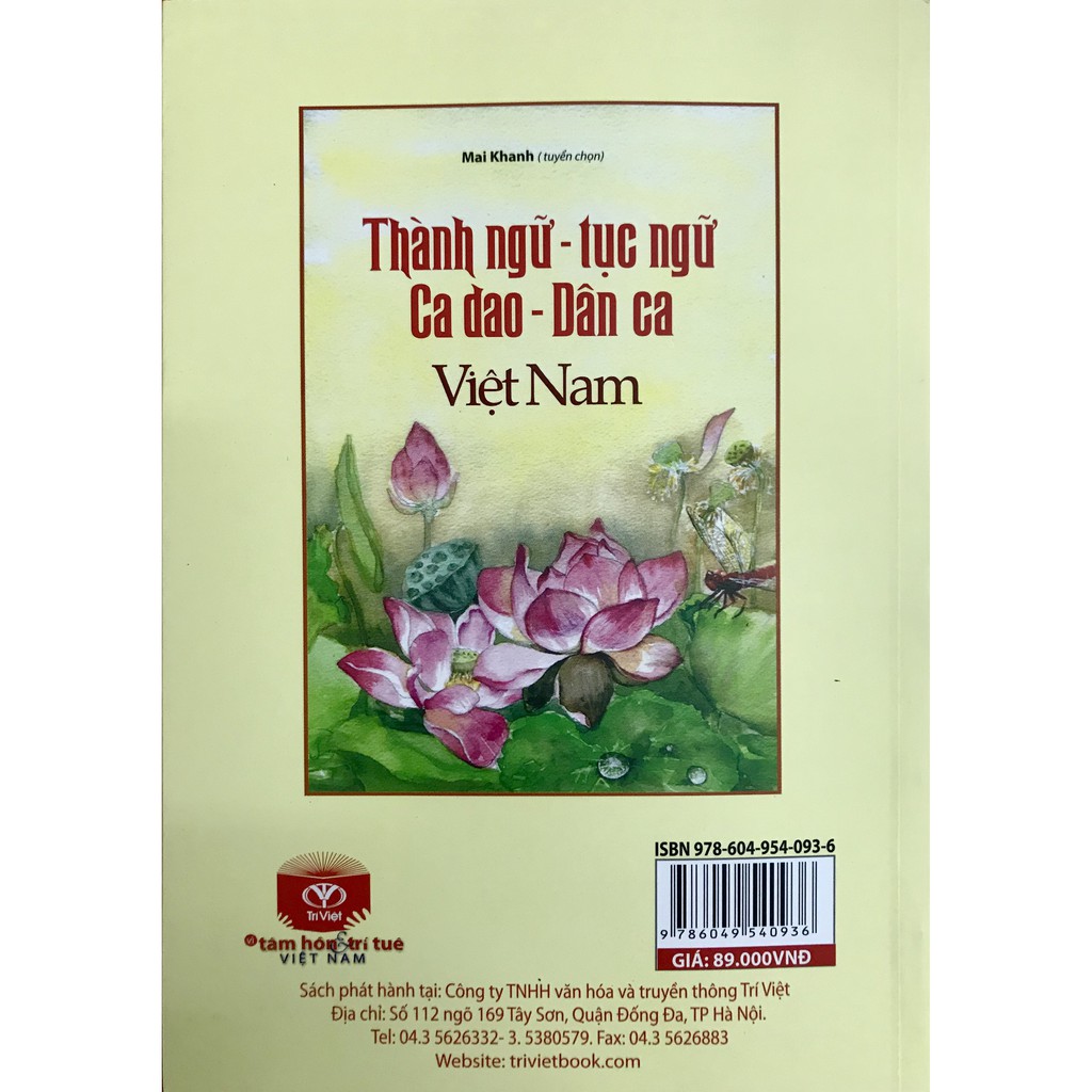 Sách - Thành Ngữ - Tục Ngữ, Ca Dao - Dân Ca Việt Nam