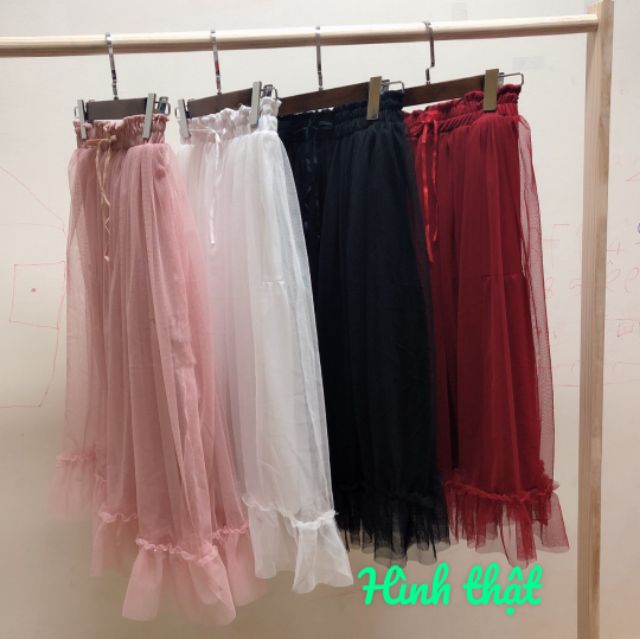 Chân váy lưới công chúa đuôi cá vôn lưới dài qua gối đẹp (VIDEO +HÌNH THẬT) | BigBuy360 - bigbuy360.vn