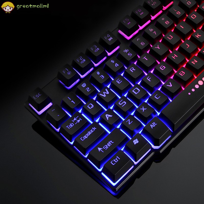 Gm Bàn Phím Cơ Gaming 104 Phím Có Đèn Led Rgb