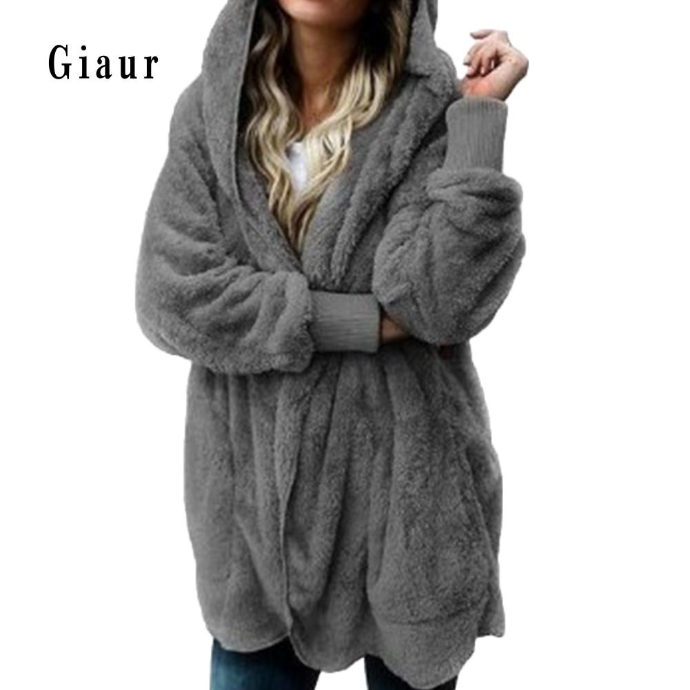 Áo khoác Cardigan giả lông thú thời trang giaur cho nữ