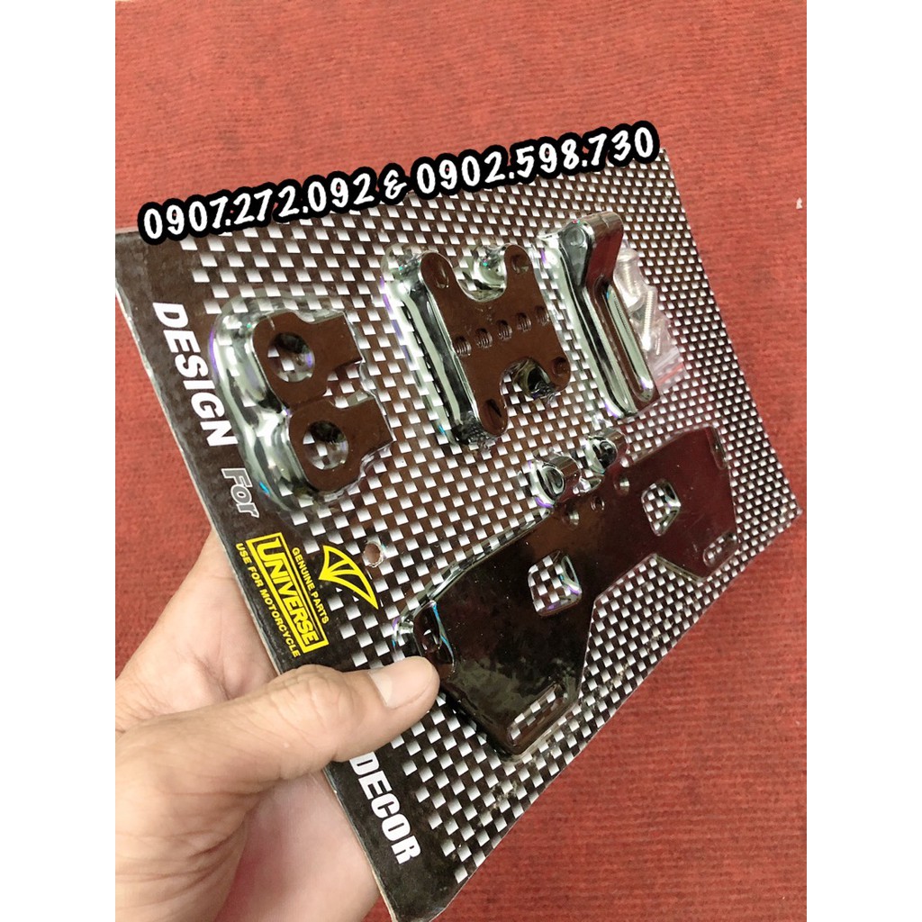 Pas gập biển số đút gầm điều chỉnh CNC cho xe R15
