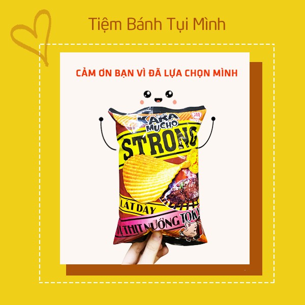 Bánh snack khoai tây lát dày vị thịt nướng Karamucho 26g